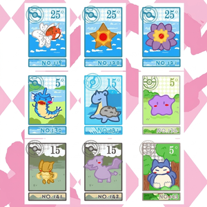 Aimants de réfrigérateur Pokémon style <span class=keywords><strong>timbre</strong></span>, mignons, pour décoration de table, de casier, ou comme cadeau, inspirés des jeux de cartes et des épingles de collection. - Product Image 6
