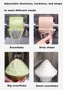 آلة صنع الثلج على شكل ندف الثلج 110 فولت 220 فولت، آلة البينغسو الكهربائية، ماكينة تقطيع الثلج، آلة صنع الحلويات الملونة والحلوة - Product Image 3