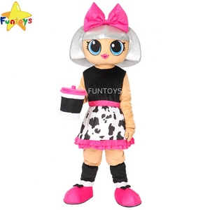 Costume de mascotte Funtoys Lo.L pour fille, diva, poupée, costume de dessin animé personnalisé déguisement Halloween Traje pour adulte - Product Image 2