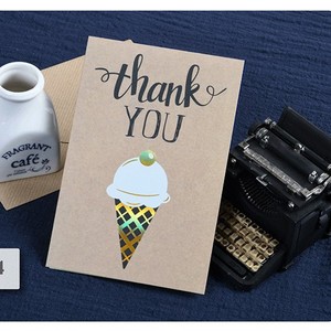 Tarjeta de felicitación de cumpleaños de 5x7 pulgadas con sobre y página interior, 8 diseños, Retro, marrón, el mejor agradecimiento - Product Image 5