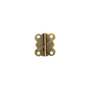 Bisagra de hierro estilo antiguo 26x28mm 90 grados de montaje en superficie para caja de regalo - Product Image 3