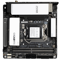 Motherboard Gaming CPU seri Intel Core generasi 11/10, Motherboard Z590I VISION D putih dengan memori DDR4 64G mendukung memori 11/10