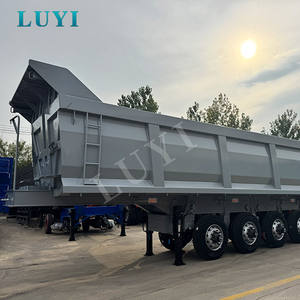 <span class=keywords><strong>Prix</strong></span> <span class=keywords><strong>Super</strong></span> Réduit Semi-remorque Benne Arrière Grise à 5 Essieux pour le Transport de Marchandises en Vrac, Semi-remorque Benne Basculante en Forme de <span class=keywords><strong>U</strong></span> - Product Image 6