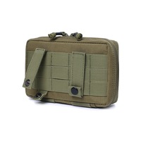 Sac de taille tactique Admin IFAK en nylon 1000D découpé au laser, étanche, avec fermeture éclair, pochette utilitaire MOLLE, pochette pour cartes, pour la chasse, le camping et les activités de plein air