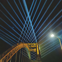 Luces Láser Estroboscópicas de Alta Velocidad de 400W con Control DMX512, Clasificación IP65, RGBW para Iluminación de Paisajes y Escenarios