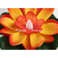 Bougie Led Fleur de Lotus LED Lumières de Piscine Lanterne Flottante à Piles Décoration de la Maison Matière Plastique