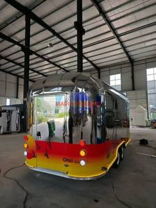 Stainless Steel <b>BBQ</b> & Braised Food Trailer, with Fridge & <b>Grill</b> for Assorted Street Catering - Product Image 6