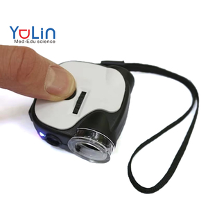 Loupe de microscope à <span class=keywords><strong>LED</strong></span> portable avec zoom 55X, <span class=keywords><strong>lampe</strong></span> d'observation en plastique - Product Image 1