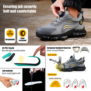 GUYISA Anti-Puncture Sports <strong>Shoes</strong> Steel Wire Fabric Upper TPU Sole <strong>Functional</strong> Safety <strong>Shoes</strong> Plastic Steel Plate New - Product Image 2