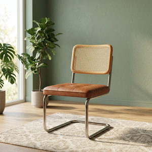 Modern Midcentury Contemporary <b>Living</b> <b>Room</b> <b>Chair</b> Green PU Leather Seat Metal Frame Tufted Solid Back Multi-Purpose Apartment - Product Image 3