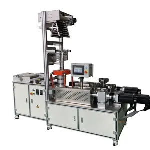 New Mini ABC Three Layer Co-Extrusion Line HDPE/LDPE/LLDP Multilayer Plastic Film Blowing Extruder Automatic Motor PP PE PVC PET