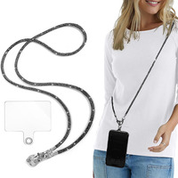 Lanière en diamant de luxe avec strass pour téléphone portable Lanière pour carte à bandoulière en diamant Lanière en cristal pour téléphone Bracelet porte-clés