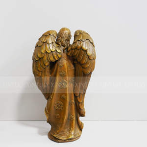 Haute qualité priez pour la décoration de bureau de sculpture en bronze d'anges de deuil - Product Image 4