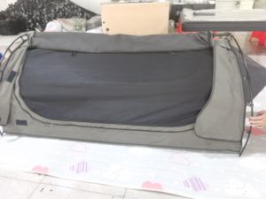 Tienda de campaña tipo Swag de lona Ripstop estilo australiano, <span class=keywords><strong>refugio</strong></span> para dormir, cómoda y transpirable, para camping al aire libre en todas las estaciones. - Product Image 4