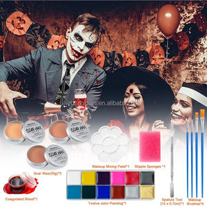 Kit de Maquillaje IMMETEE SFX, Set Profesional de Silicona para Cicatrices, 12 Colores, Paleta de Pintura Corporal y Facial, Sangre, Efectos Especiales para Halloween, Niños - Product Image 3