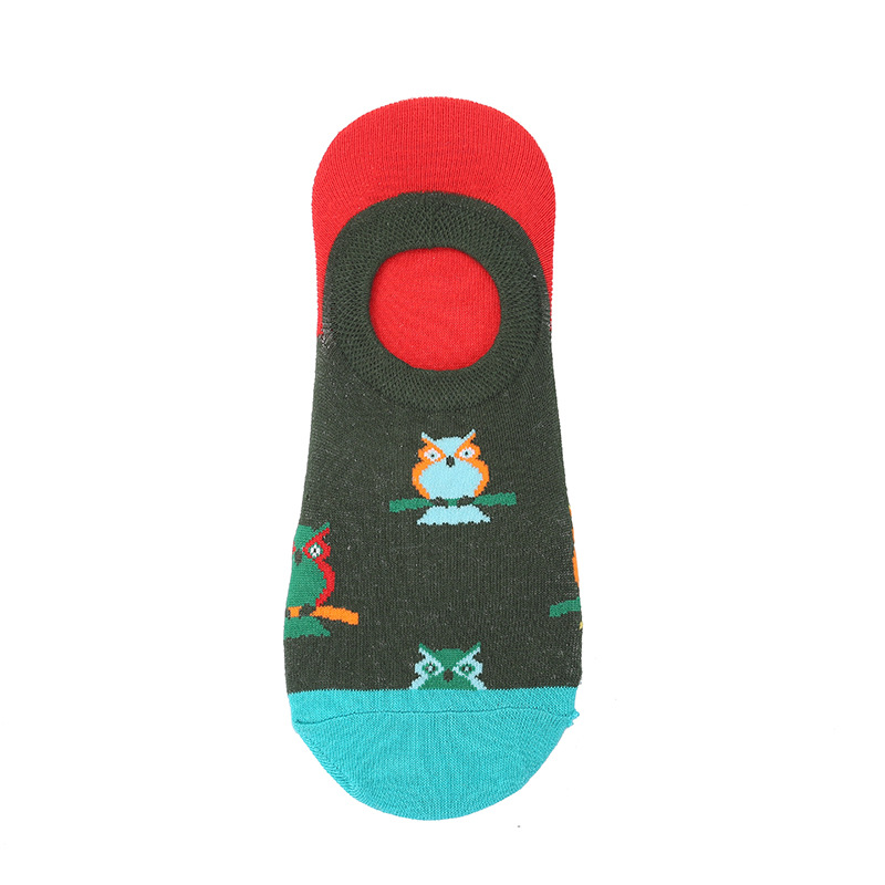 Summer thin Pure cotton socks Ms non-slip short socks Ship socks women shallow mouth