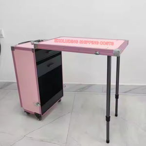 <span class=keywords><strong>Table</strong></span> à ongles pliable <span class=keywords><strong>professionnelle</strong></span> avec tiroirs pour spa, salon de beauté et bar à ongles - Product Image 1