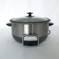 Cuisinière à riz électrique multifonction en acier inoxydable 3,0 L 1200 W, mijoteuse, tasse à mesurer, usine, distributeur
