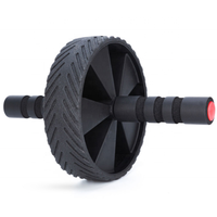 Roue abdominale multifonctionnelle en acier pour l'exercice des jambes et de la taille, équipement de fitness à domicile pour le renforcement musculaire