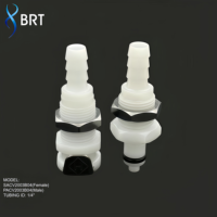 Raccord rapide CPC à valve d'arrêt intégrée en ligne pour montage sur panneau en plastique 1/4, connecteur rapide à déconnexion rapide, raccord de tuyauterie