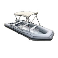 Bateau pneumatique à fond en V profond RIB500, très vendu, en Hypalon PVC, pour la pêche et les loisirs en famille