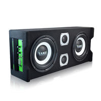 TANBX TB-JG12DD, haut-parleur de voiture actif avec double subwoofer de 12 pouces et tweeters, basses puissantes pour véhicule