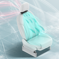 Ventilateur de siège auto à turbine haute puissance, nouveau, vente en gros d'usine, avec prise USB, pour ventilation du dossier de voiture, fixation portable Velcro