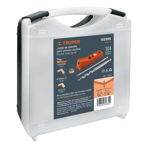 Juego de plantillas Truper para juntas ocultas, juntas de dedo de un tornillo - Product Image 1