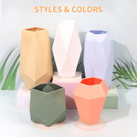 Moule en silicone de qualité alimentaire de luxe personnalisé pour vase à fleurs, utilisation extérieure, écologique, facile à nettoyer, ventouse pour plantes