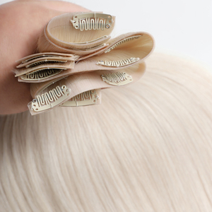 <span class=keywords><strong>Extensiones</strong></span> de Cabello Humano de Lujo con <span class=keywords><strong>Clip</strong></span>, Sin Costuras, Doble Trama, Cabello Virgen Ruso Remy para Profesionales de Salón, Venta al Por Mayor - Product Image 6