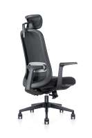Meilleure chaise de bureau en maille chaise d'ordinateur pivotante ergonomique à dossier haut avec soutien lombaire réglable