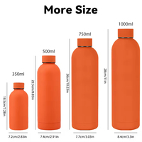 Bouteille d'eau de sport en acier inoxydable avec logo personnalisé, isolation thermique (0-6 heures), écologique, avec poignée en corde