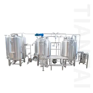 Tiantai 400L electric two vessel draft beer making plant for sale