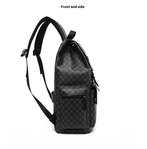 Oem người đàn ông của thể thao giản dị Ba lô kẻ sọc công suất lớn Túi thiết kế đơn giản cho kinh doanh du lịch máy tính sử dụng thời trang thể thao - Product Image 5