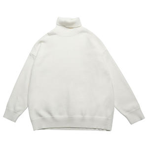 WR Vêtement Personnalisé OEM Lavé Hommes Pull Tricoté Épais Col Ras Du Cou À Manches Longues Pull Surdimensionné Tricots Chandails - Product Image 1