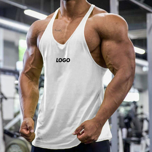 Canotta Sportiva Estiva Oversize da <span class=keywords><strong>Uomo</strong></span>, Traspirante, Personalizzabile, Senza Maniche, in Cotone, per Bodybuilding e Palestra - Product Image 3