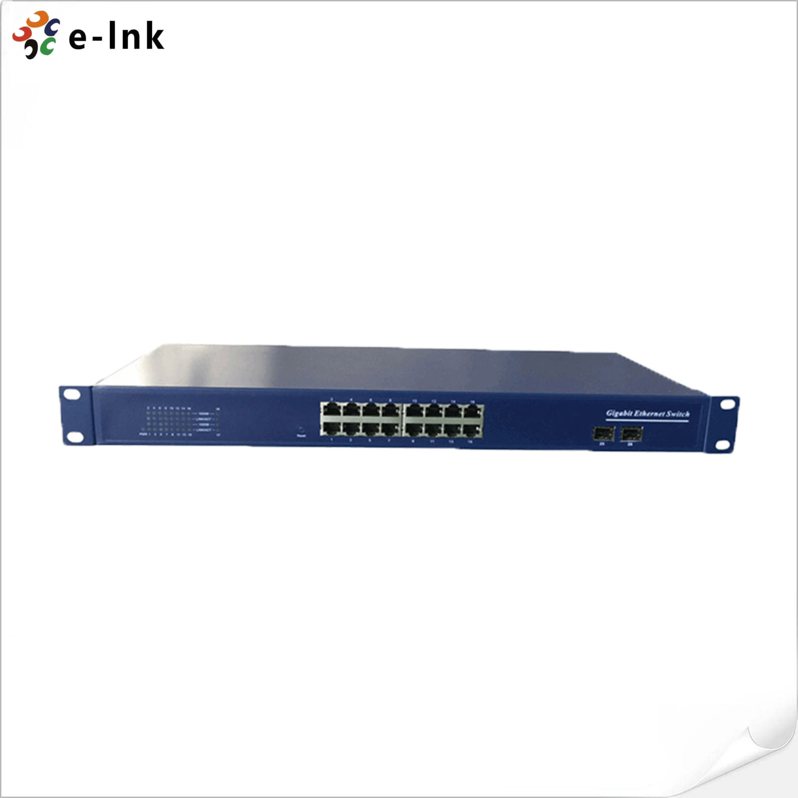Factory Price 16-port 10/100/1000M Gigabit Switch with 2 SFP Slots