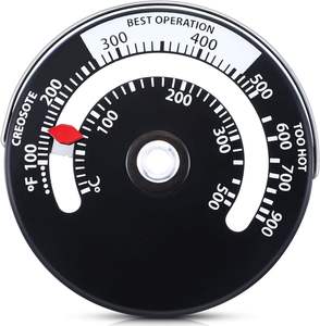 HTM29 Thermomètre magnétique pour tuyau de poêle à <span class=keywords><strong>bois</strong></span> - Product Image 1