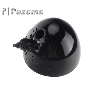 Faro LED cromado de 7 pulgadas para motocicleta, carcasa de bombilla para <span class=keywords><strong>Harley</strong></span> Custom Bobber, cubierta de luz - Product Image 6