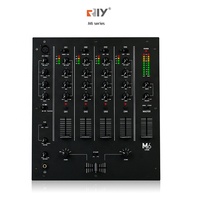 M6 Dj professionnel Mélangeur audio KTV EQ à trois bandes à quatre canaux d'entrée