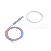 Divisor PLC 1x2, 1x4, 1x8, 1x32, 1x64, 1x128, 1x16, Fibra Óptica de Tubo Suelto de 900μm, Divisores Ópticos 1x2
