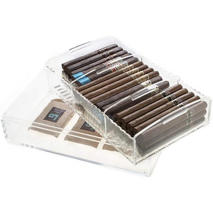 clear acrylic humidors for cigars zigarren case acrylic cigar box