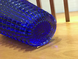 Jarrón de Cristal de Lujo con Diseño de Diamantes, Rectangular Rojo, Redondo Azul, Jarrón de Cristal para Decoración del Hogar, Bodas, Florero - Product Image 3