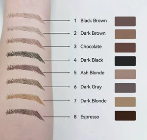 Stylo à sourcils microblading à 4 pointes, ultra-fin, anti-bavures, avec logo personnalisé, emballage <span class=keywords><strong>rose</strong></span>, alternative au <span class=keywords><strong>tatouage</strong></span> pour débutants - Vente chaude - Product Image 2