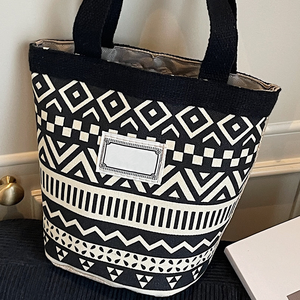 Bolsa de lona nueva de gran capacidad para mujer, estilo étnico estampado - Product Image 2