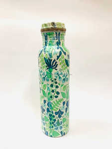 Handmade Copper <b>Water</b> <b>Bottle</b> 1000ml Leak Proof Antique Design Custom Shape Perfect Drinkware for Home and Travel Use - Product Image 4