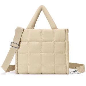 Sac fourre-tout matelassé en nylon de qualité supérieure pour femmes avec bandoulière amovible pour le travail, les voyages, les courses et plus encore - Product Image 1