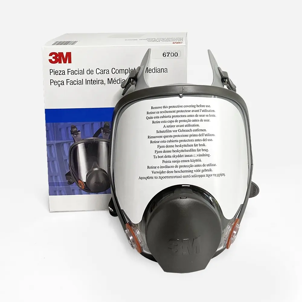Protezione professionale riutilizzabile lavabile piccola maschera respiratore 3M integrale 6700, 4 pezzi/custodia