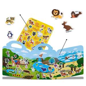 Pegatinas de Actividades para Niños Pequeños, Ecológicas, Bonitas e Impermeables, con Diseño de Animales de Granja y Vehículos, Libro de Pegatinas Reutilizables para Niños - Product Image 5