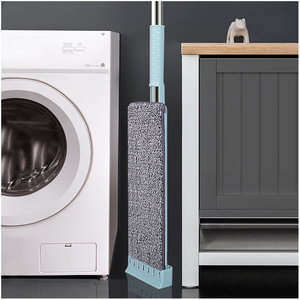 Serpillère en microfibre en acier inoxydable mains libres avec essoreuse intégrée, design léger, poignée plate pour un nettoyage facile des sols à la maison et au <span class=keywords><strong>bureau</strong></span> - Product Image 6